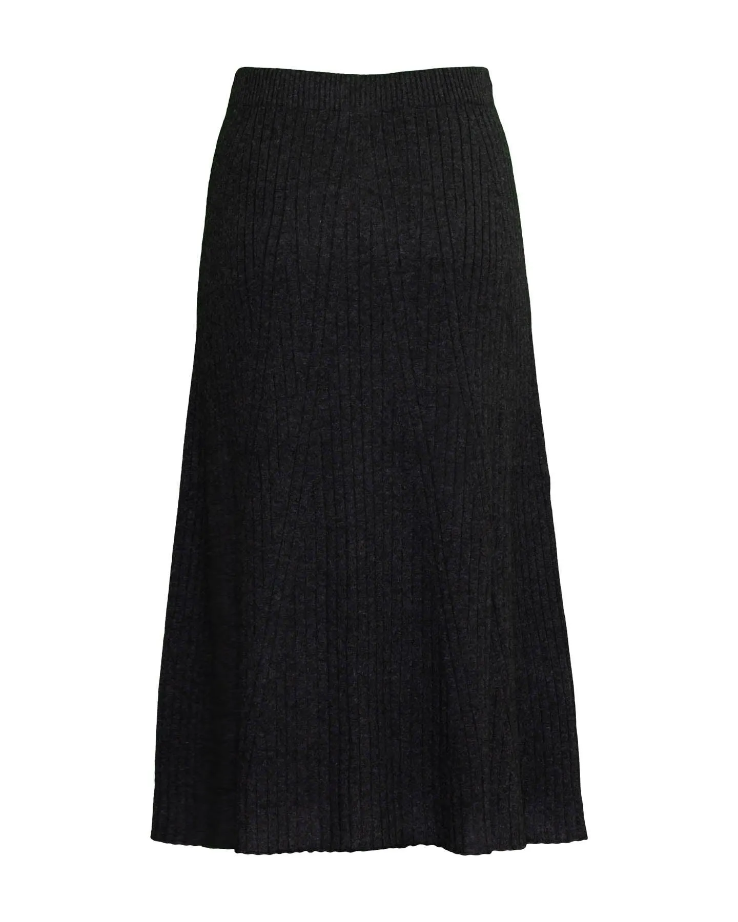 A-Line Knit Midi Skirt