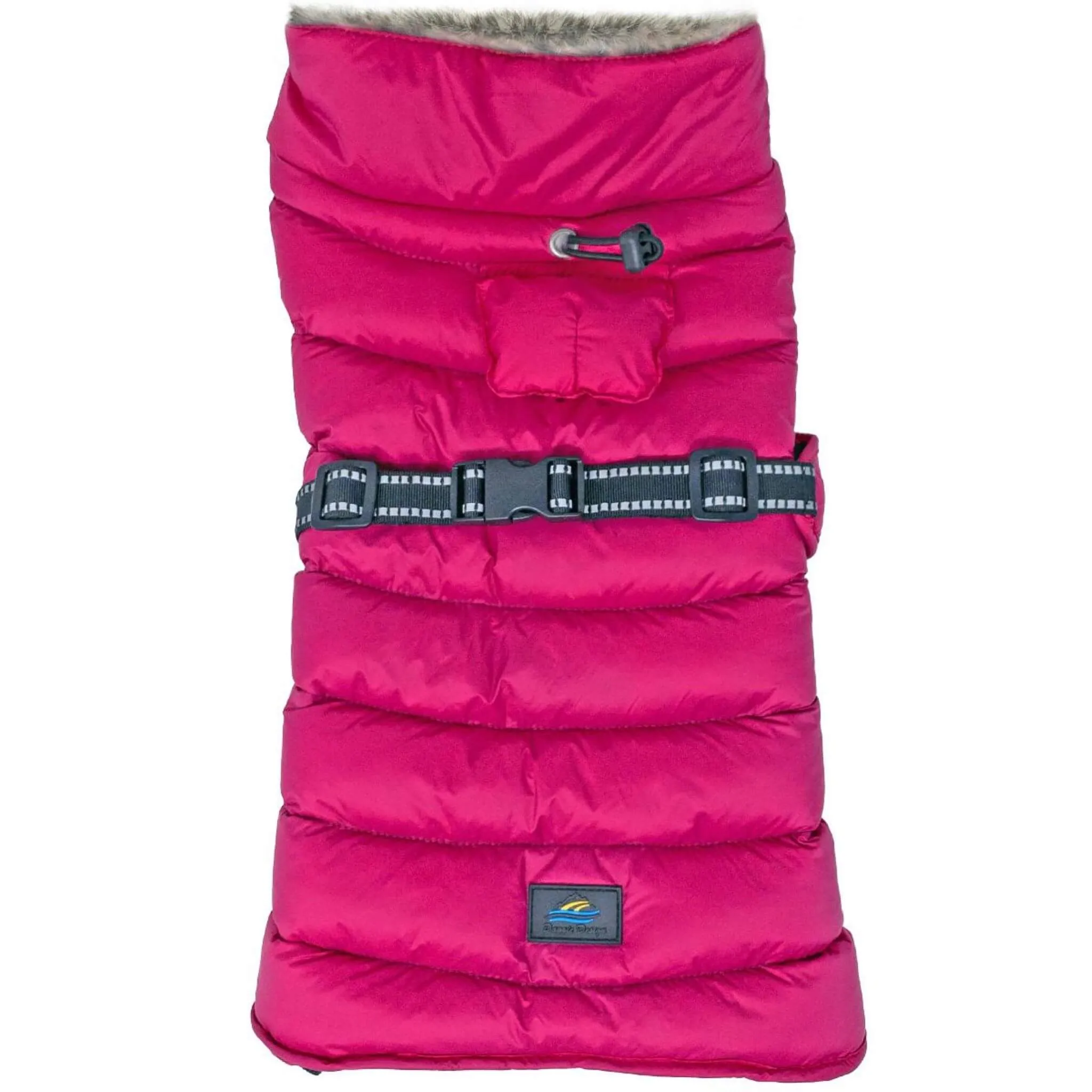 Alpine Extreme Weather Puffer Dog Coat - Pink Peacock