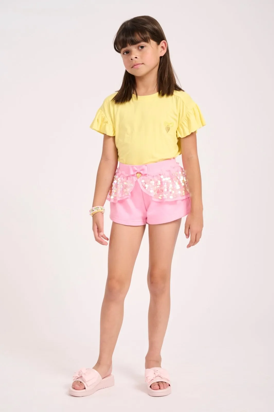 Angel's Face Girls Lindsey ROSE Sequin Shorts