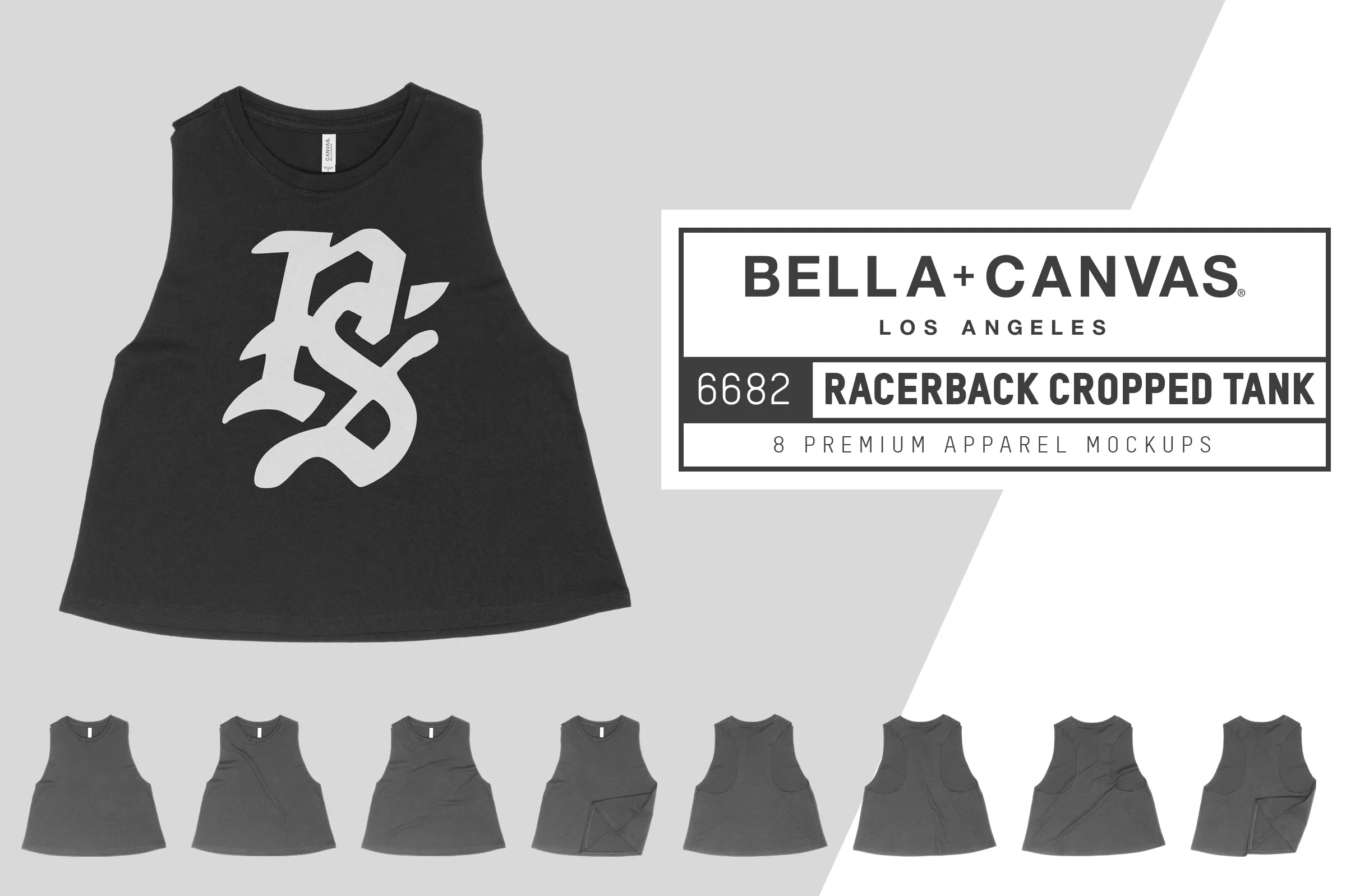 Bella   Canvas 6682 Cropped Tank Mockups