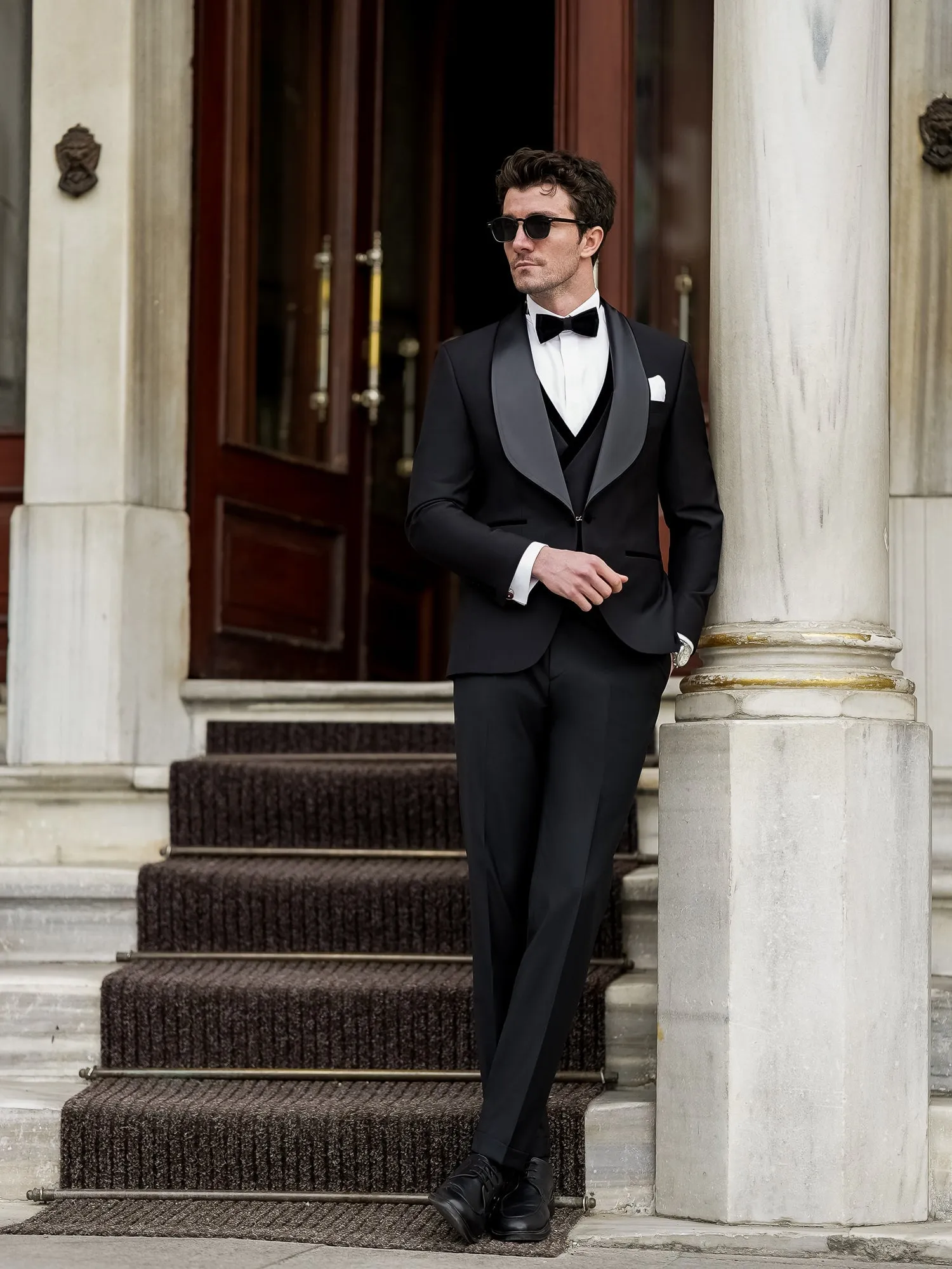 Black Slim-Fit Tuxedo 3-Piece