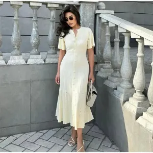 Buttercream Knit Midi Dress