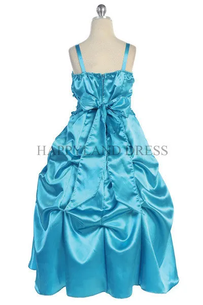 D720 Satin Spaghetti Strap Dress (7 Diff. Colors)