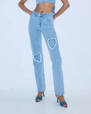 Denim Hearts Trouser