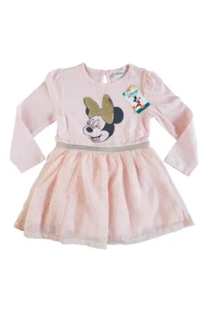 Disney Minnie Mouse Long Sleeve Baby Girls Dress