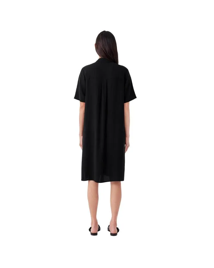 Eileen Fisher Notch Collar Shirt Dress