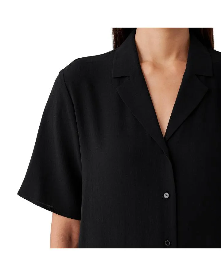 Eileen Fisher Notch Collar Shirt Dress