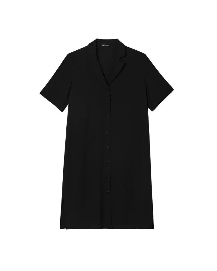 Eileen Fisher Notch Collar Shirt Dress