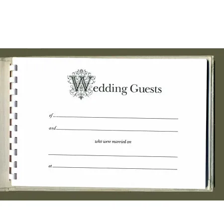 Elsa Matte Sequin Wedding Guest Book