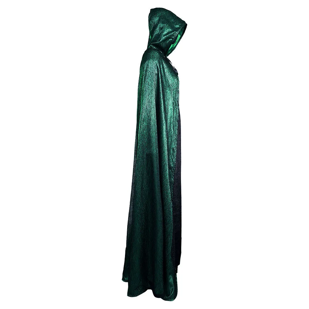 Emerald Sorceress Cloak Dress Outfits Halloween Carnival Suit Cosplay Costume