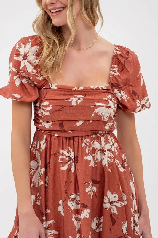 Falling For You Floral Dress - Multiple Colors