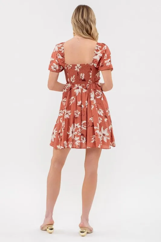 Falling For You Floral Dress - Multiple Colors