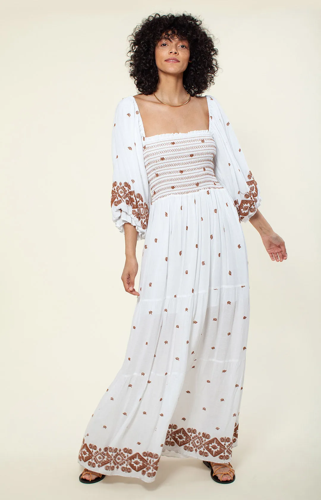 Jayden Embroidered Maxi Dress