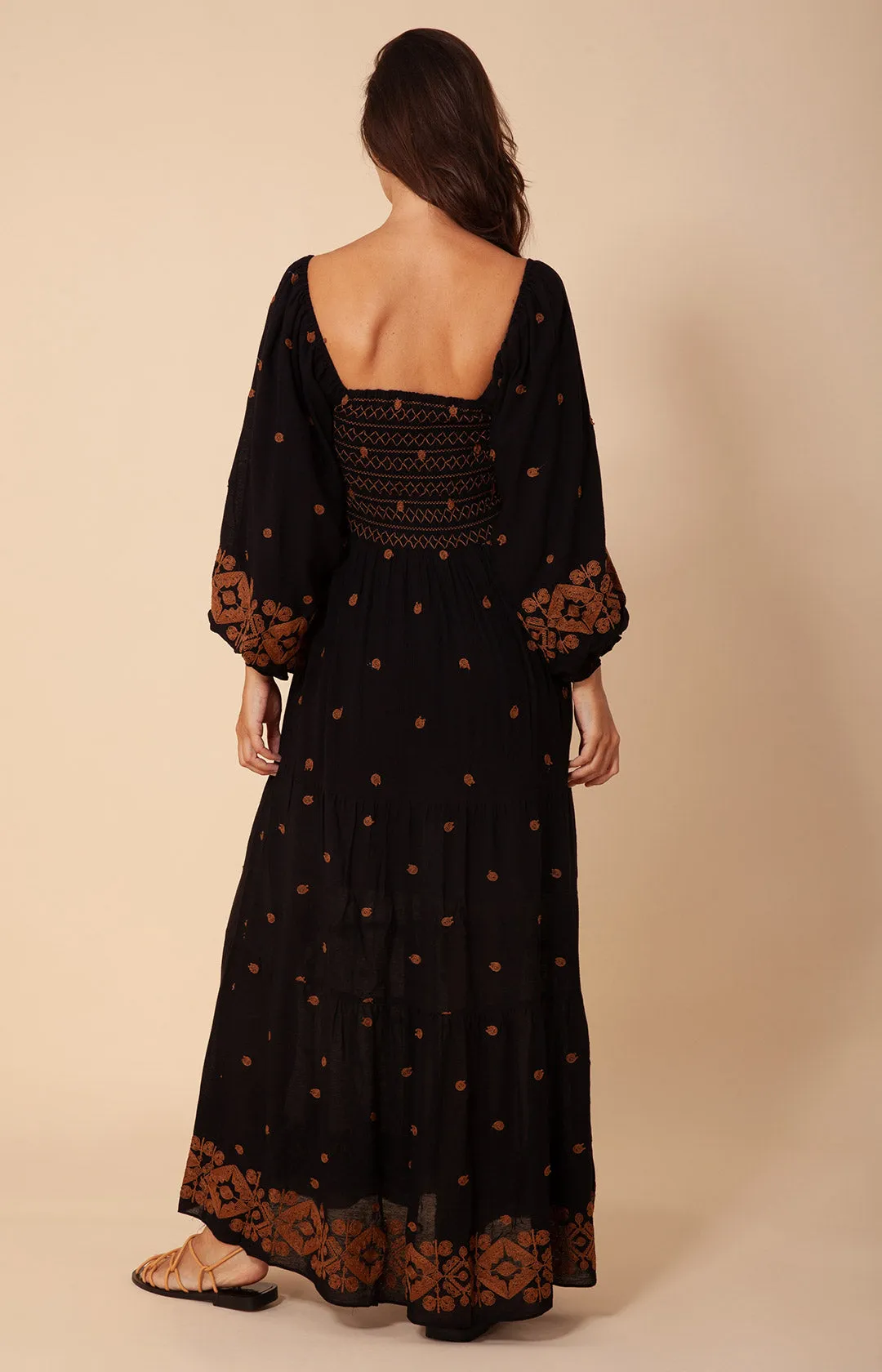 Jayden Embroidered Maxi Dress