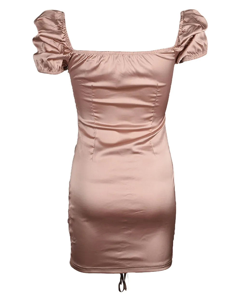 Ladies Ruched Mini Dress