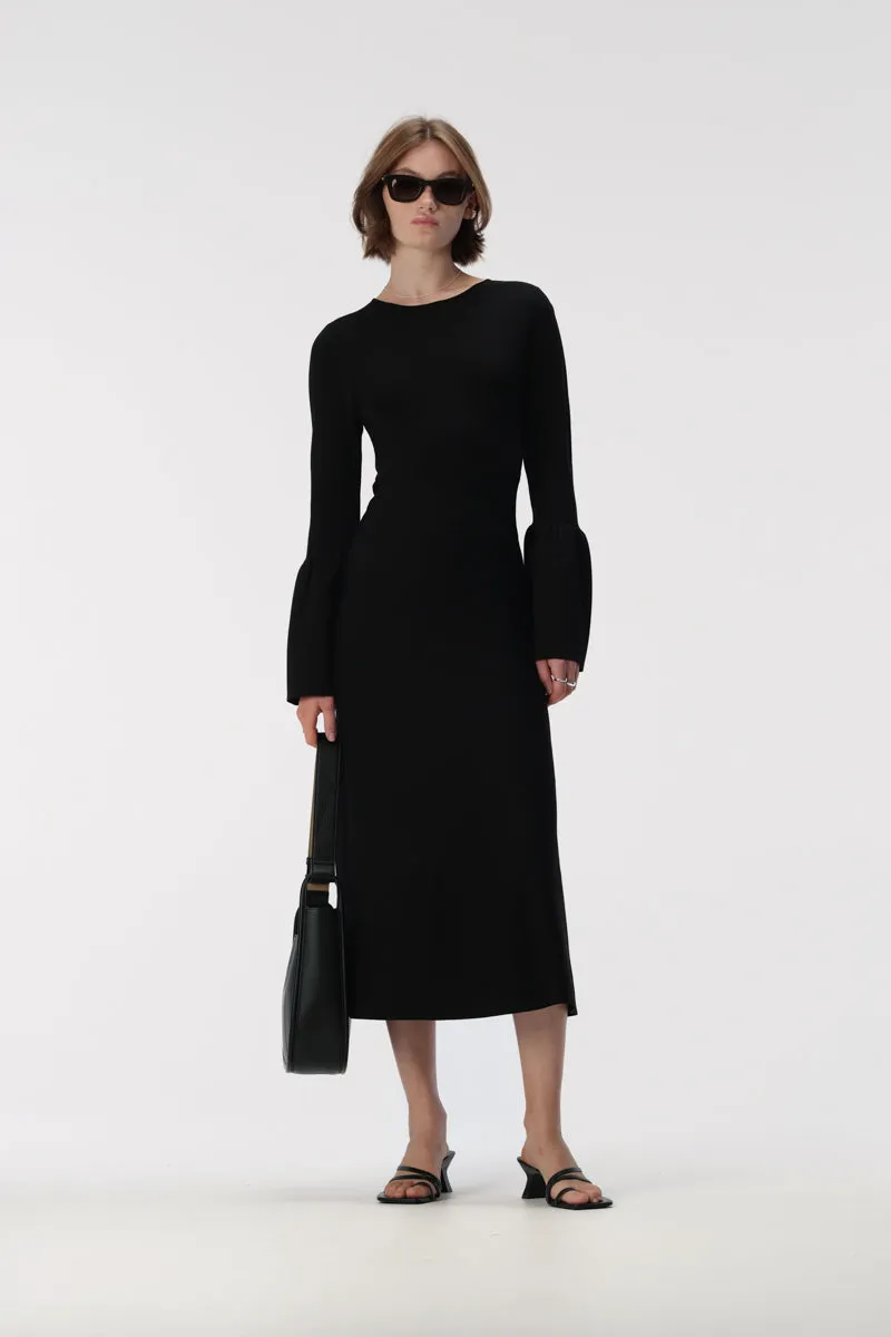 Leonora Knit Dress Black