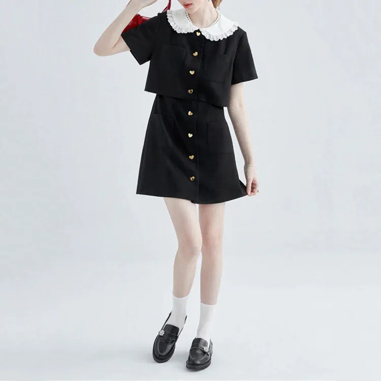 Little Witch Mini Black Dress