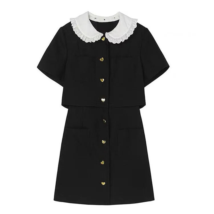 Little Witch Mini Black Dress