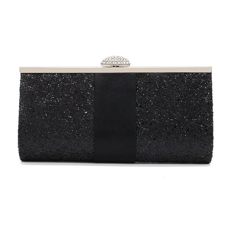 Luxy Moon Women's Wedding Clutch Purse and Handbag Sequin Diamond Evening Bag