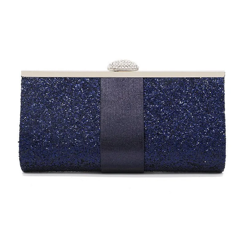 Luxy Moon Women's Wedding Clutch Purse and Handbag Sequin Diamond Evening Bag