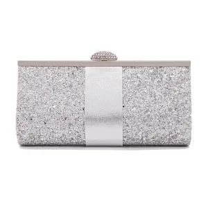 Luxy Moon Women's Wedding Clutch Purse and Handbag Sequin Diamond Evening Bag