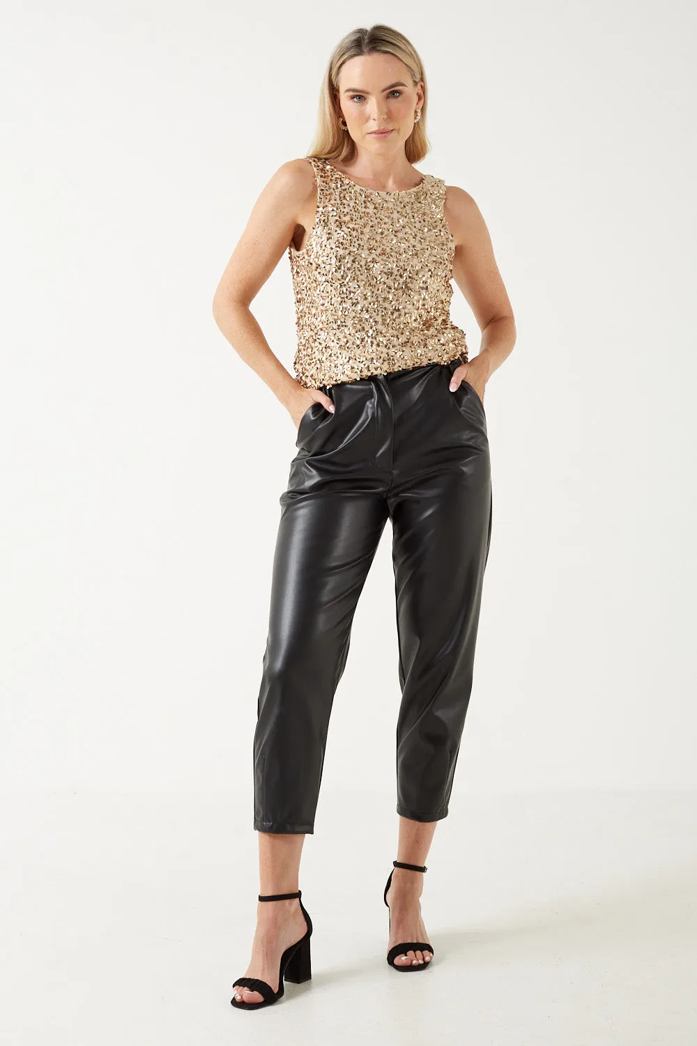 Marc Angelo Sequin Tank Top