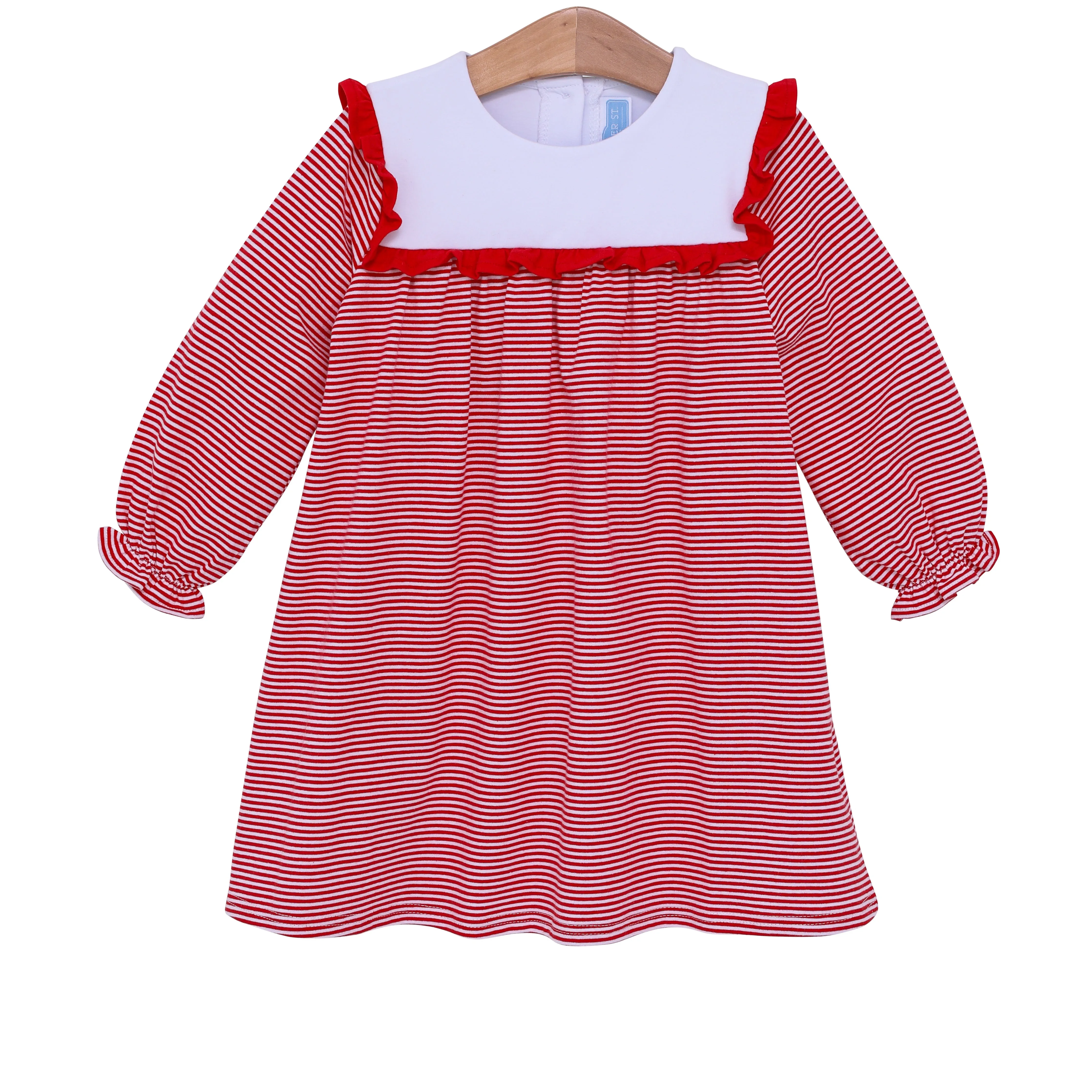 Marie Dress- Red Stripe