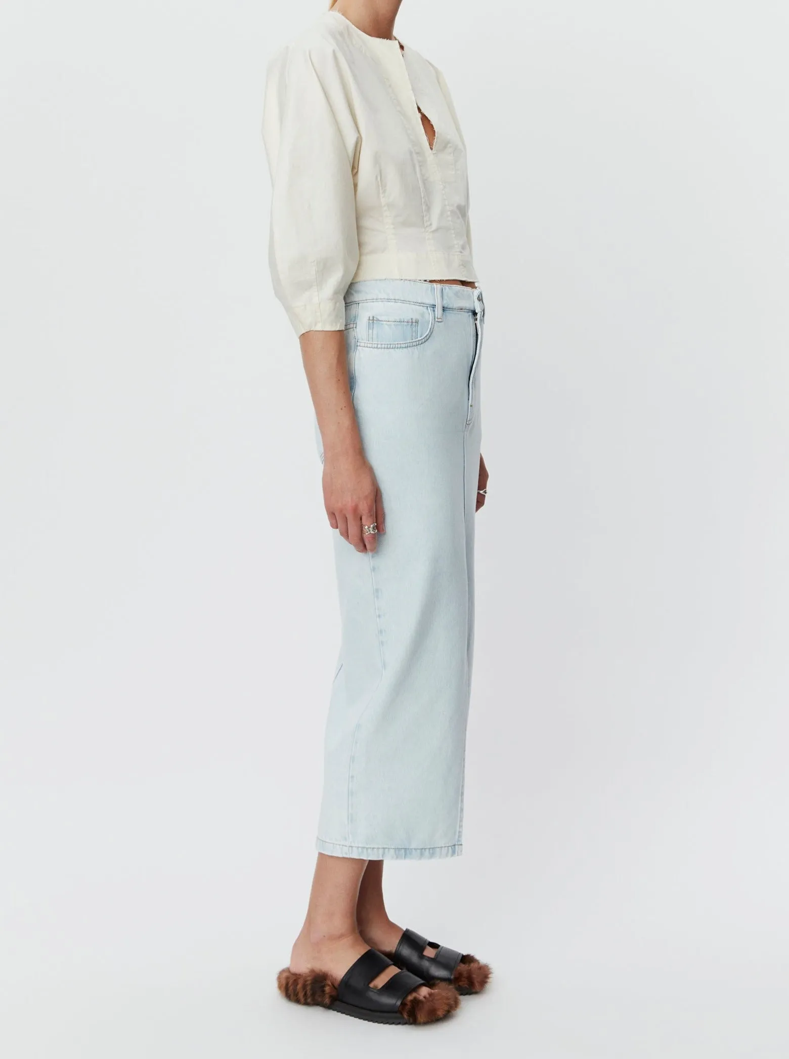 NIKI SOFT BLEACHED DENIM | BLEACHED WHITE