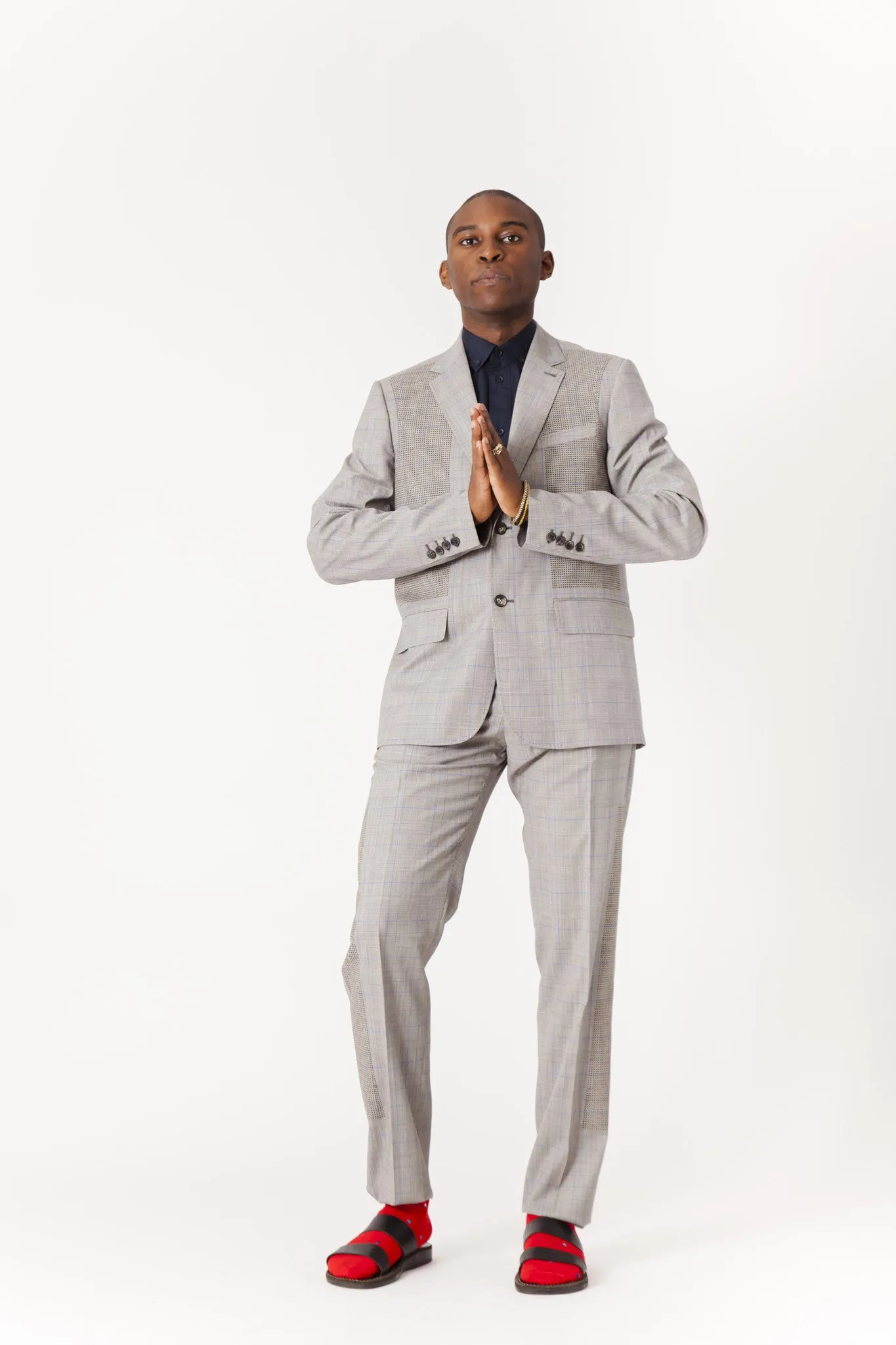 Perf 2-Button Suit Pant