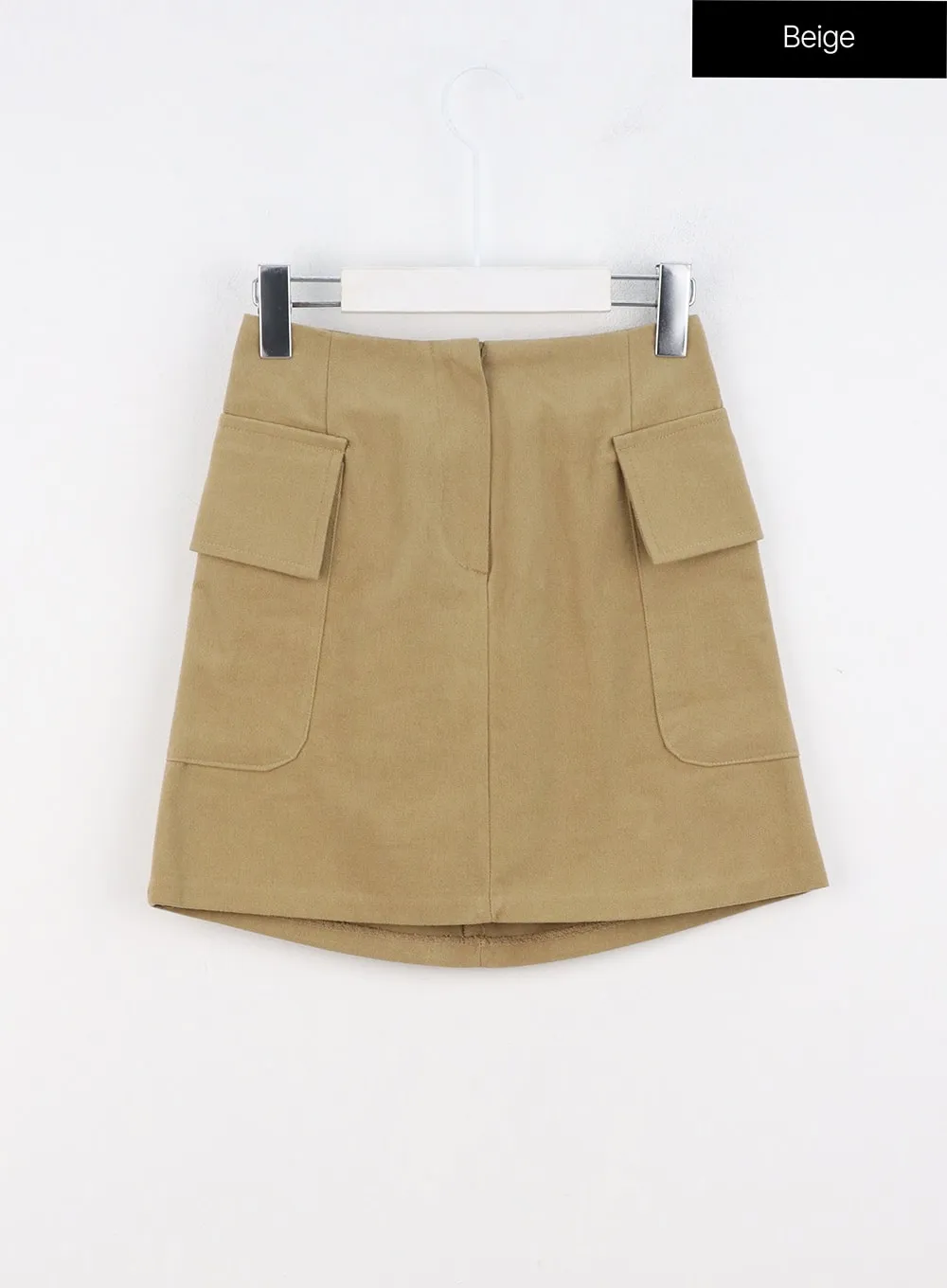 Pocketed A-Line Mini Skirt OO323