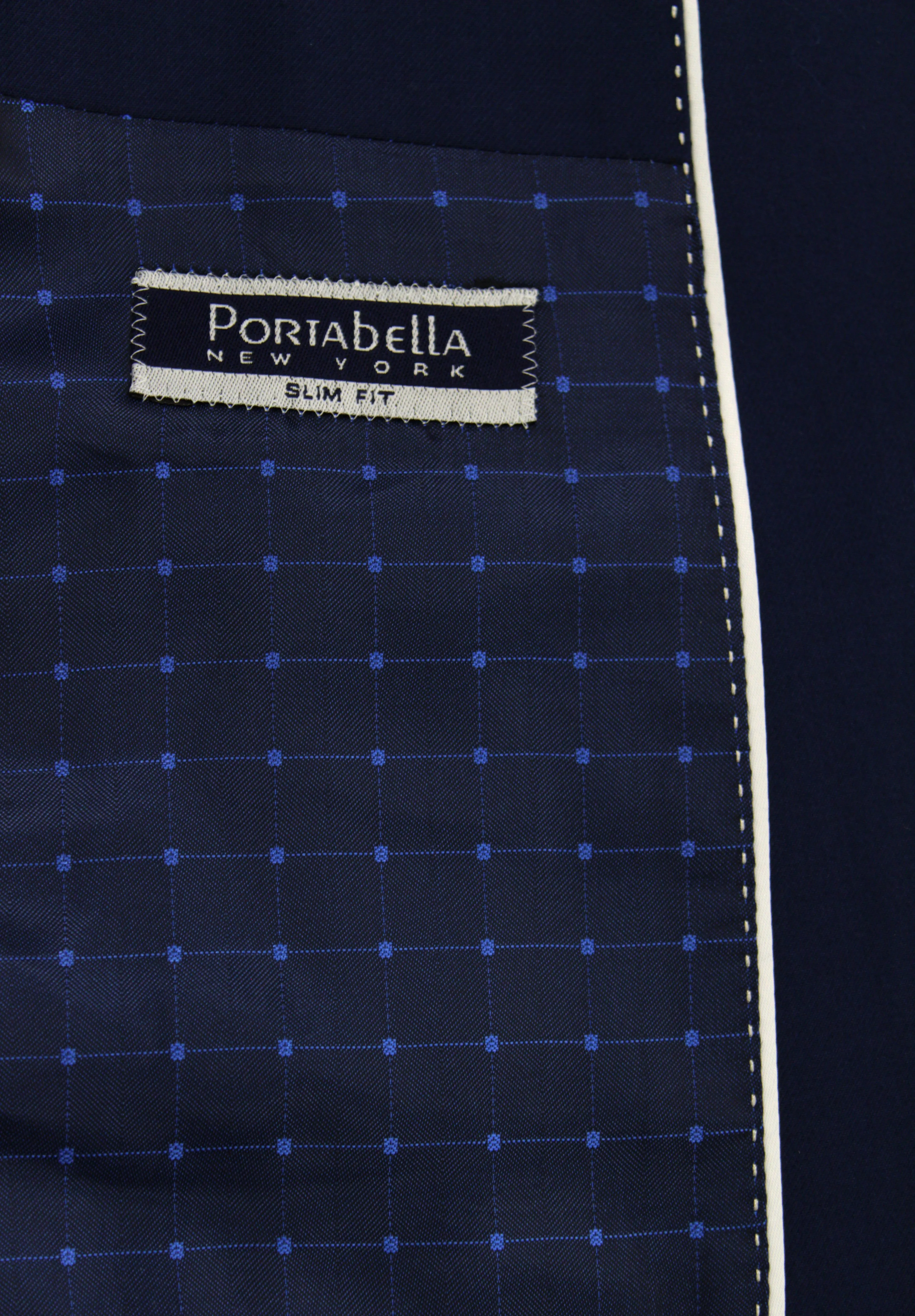 PORTABELLA,SOLID-2B-SLIM FIT-DRESSY SUITS-2DV-INDIGO