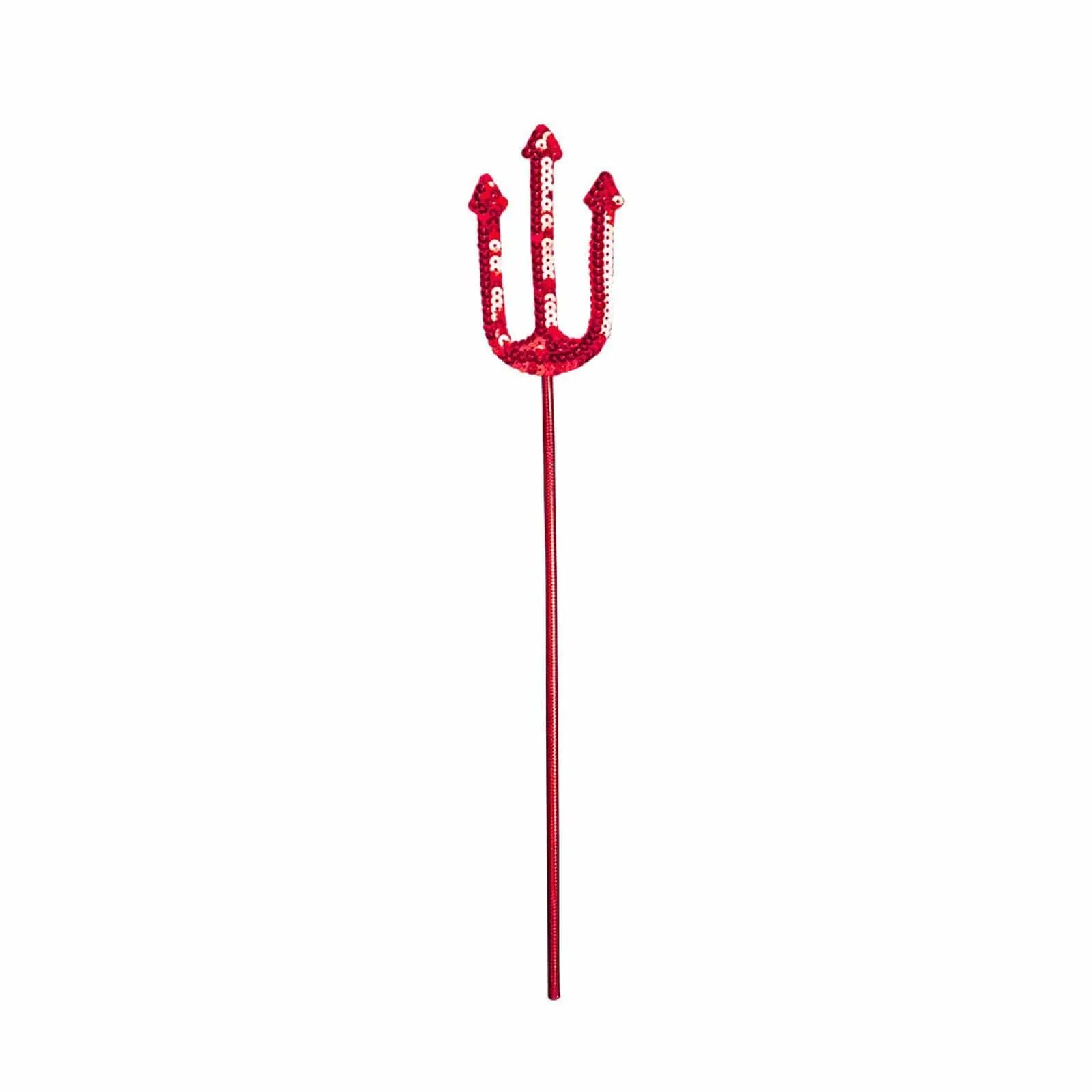 Sequin Devil Trident Red Sparkling Satan Fancy Dress Prop