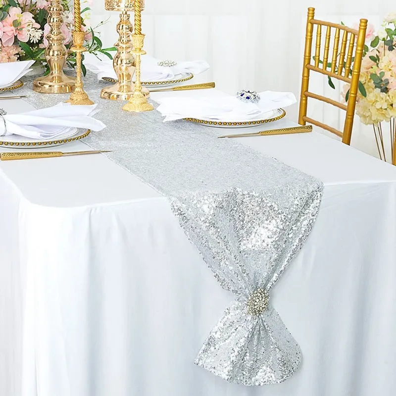 Sequin Table Runners for Wedding - Birthday - Party Table Decorations