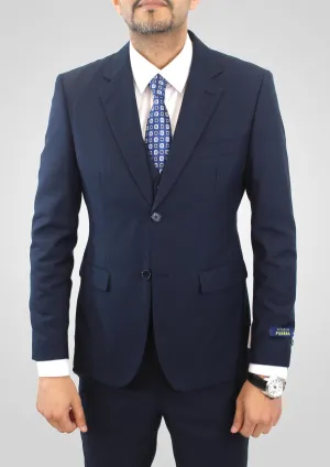 STUDIO FERERA,SOLID-2BV-SLIM-DRESSY SUITS-302-NAVY