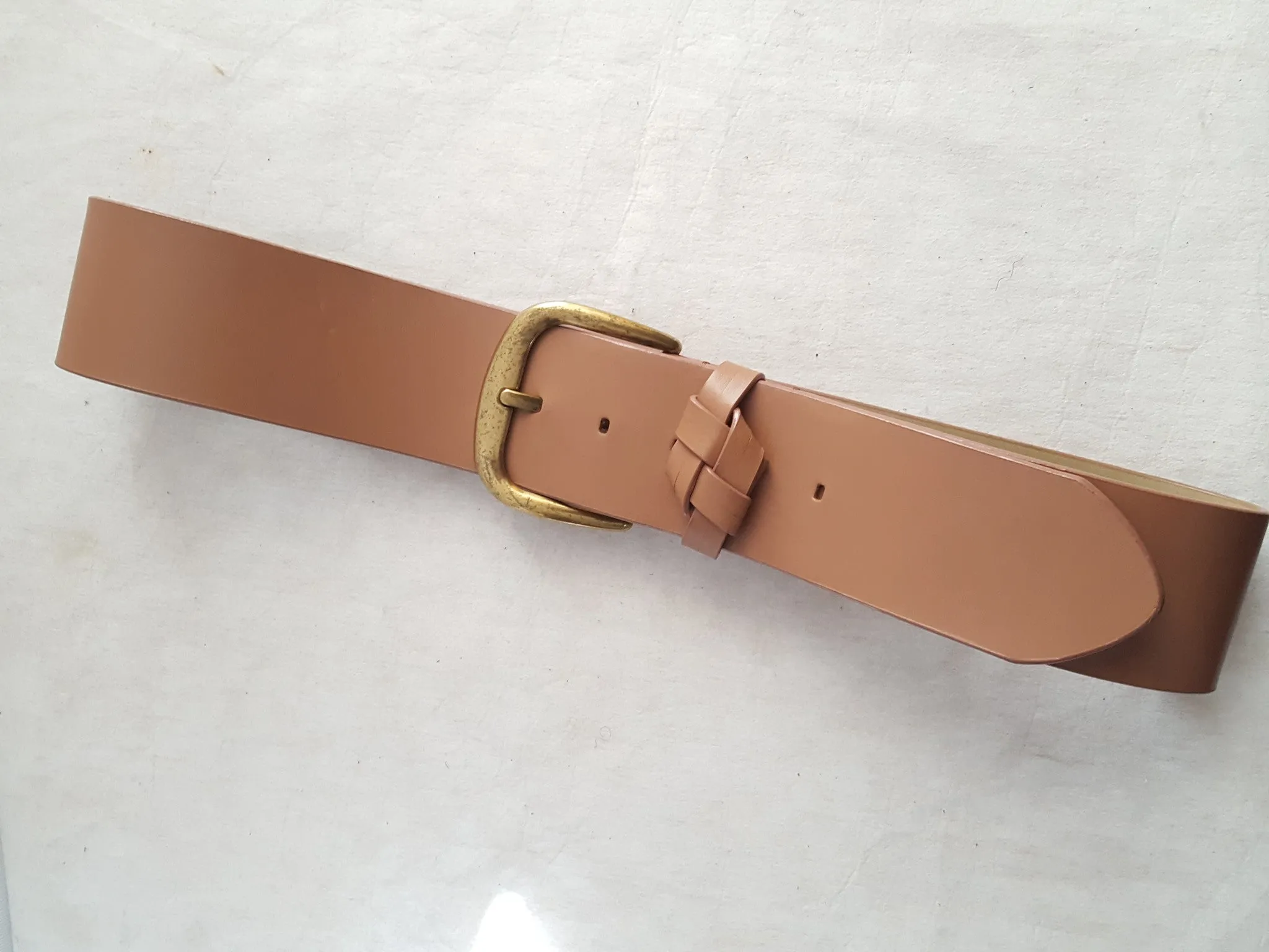 Talbots Extra Wide Leather Belt sz. M