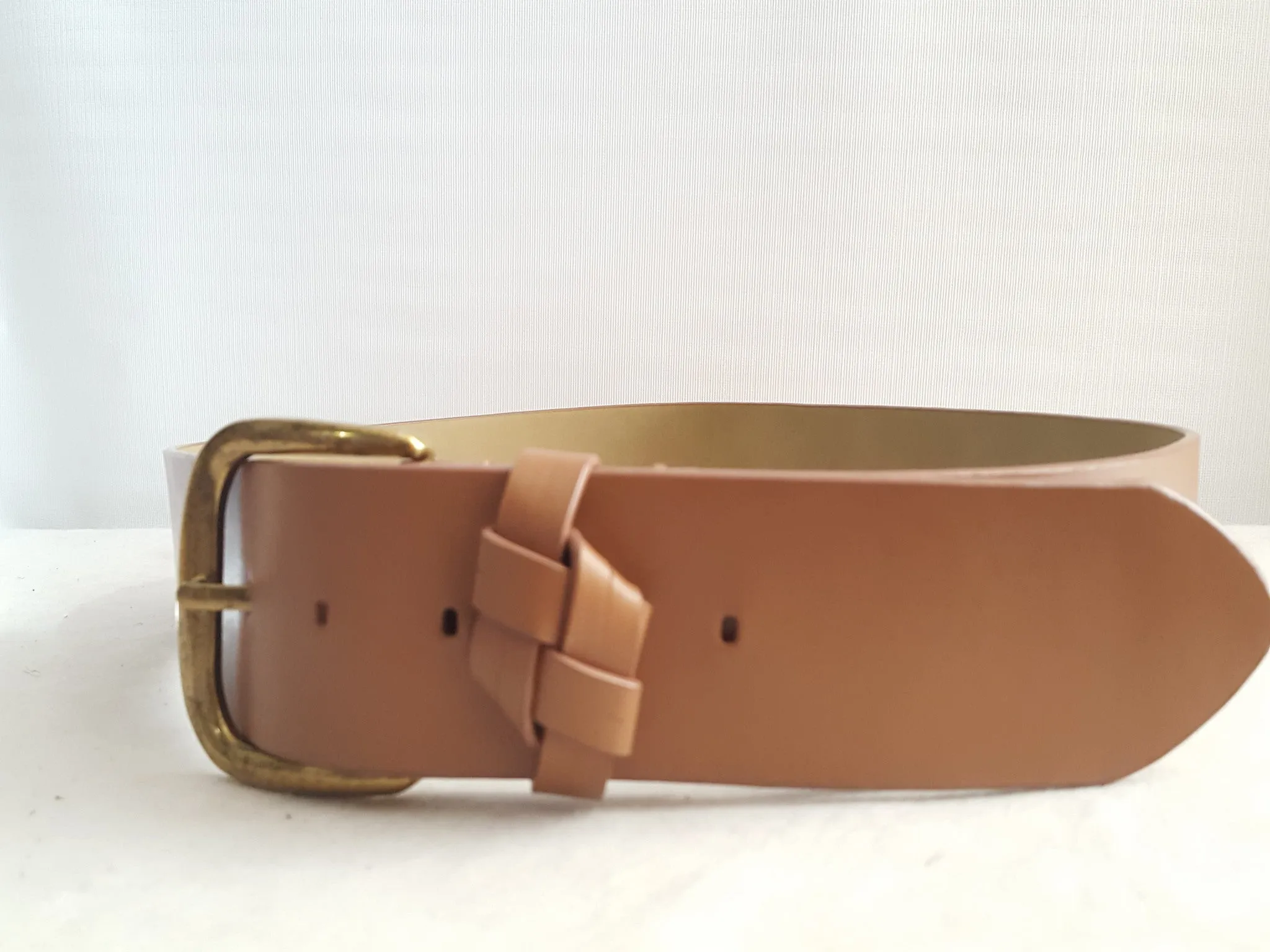 Talbots Extra Wide Leather Belt sz. M