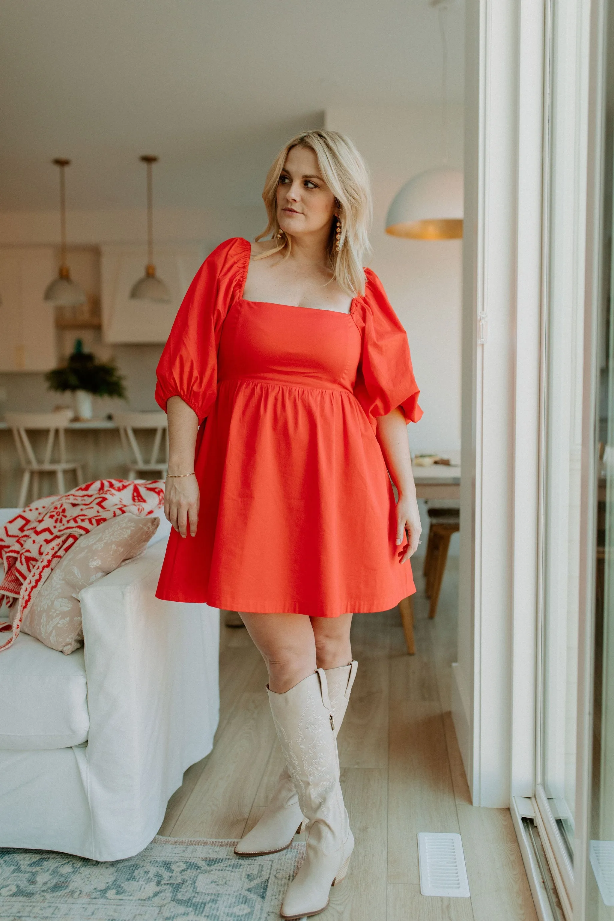 The Axl Mini Dress by Saltwater Luxe - Flame