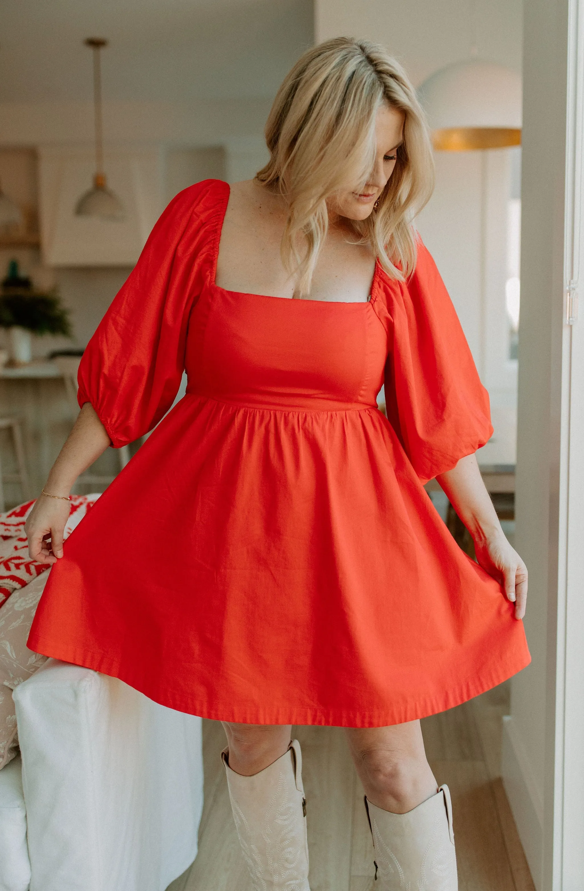 The Axl Mini Dress by Saltwater Luxe - Flame