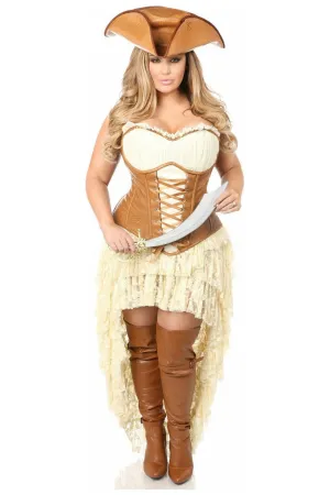 Top Drawer 4 PC Sexy Pirate Corset Costume