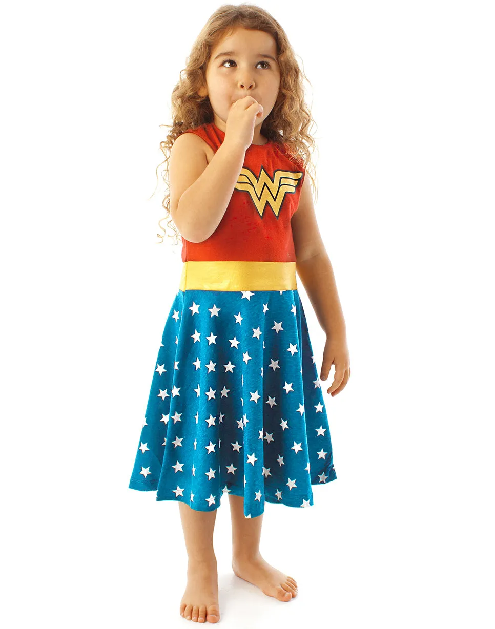 Wonder Woman Girls Costume Dress - Red