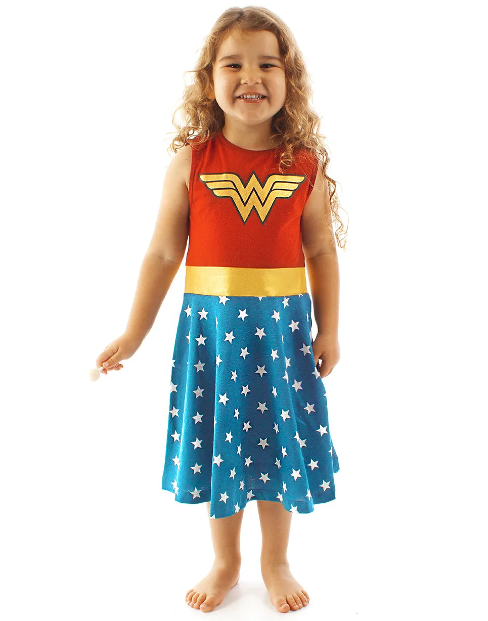 Wonder Woman Girls Costume Dress - Red