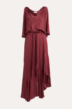 Yumi Silk-Viscose Asymmetrical Dress